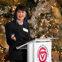 President Mantella speaks at the GVU Foundation Holiday Reception